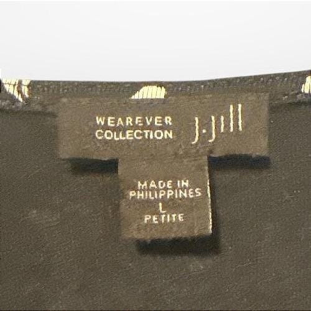 J Jill Wearever Collection Blouse Size Large Petite - Picture 5 of 6